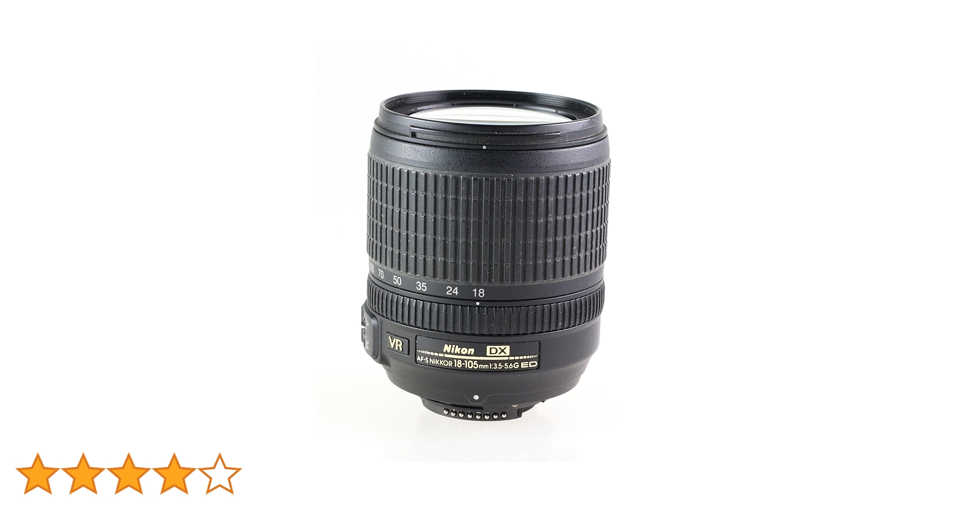 レンズ(ズーム) AF-S DX NIKKOR 18-105mm f3.5-5.6G ED VR Nikon AF-S DX Nikkor 18-105 mm F/3.5-5.6G ED VR Zoom Lens